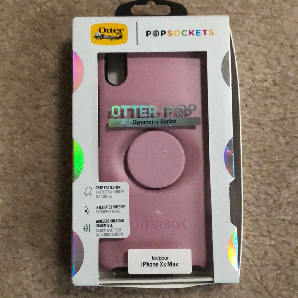 Otter box pop sockets symmetry series for IPhone XS. New!